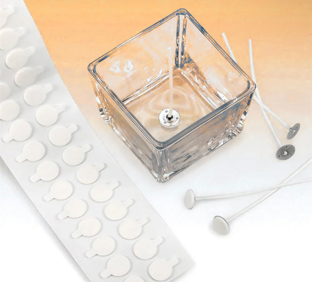 Bollini auto adesivi per stoppini