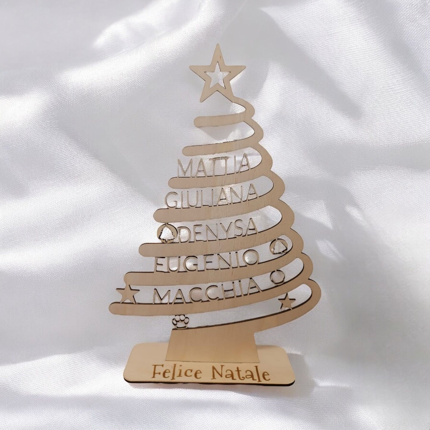 Albero di Natale Personalizzato con Nomi
