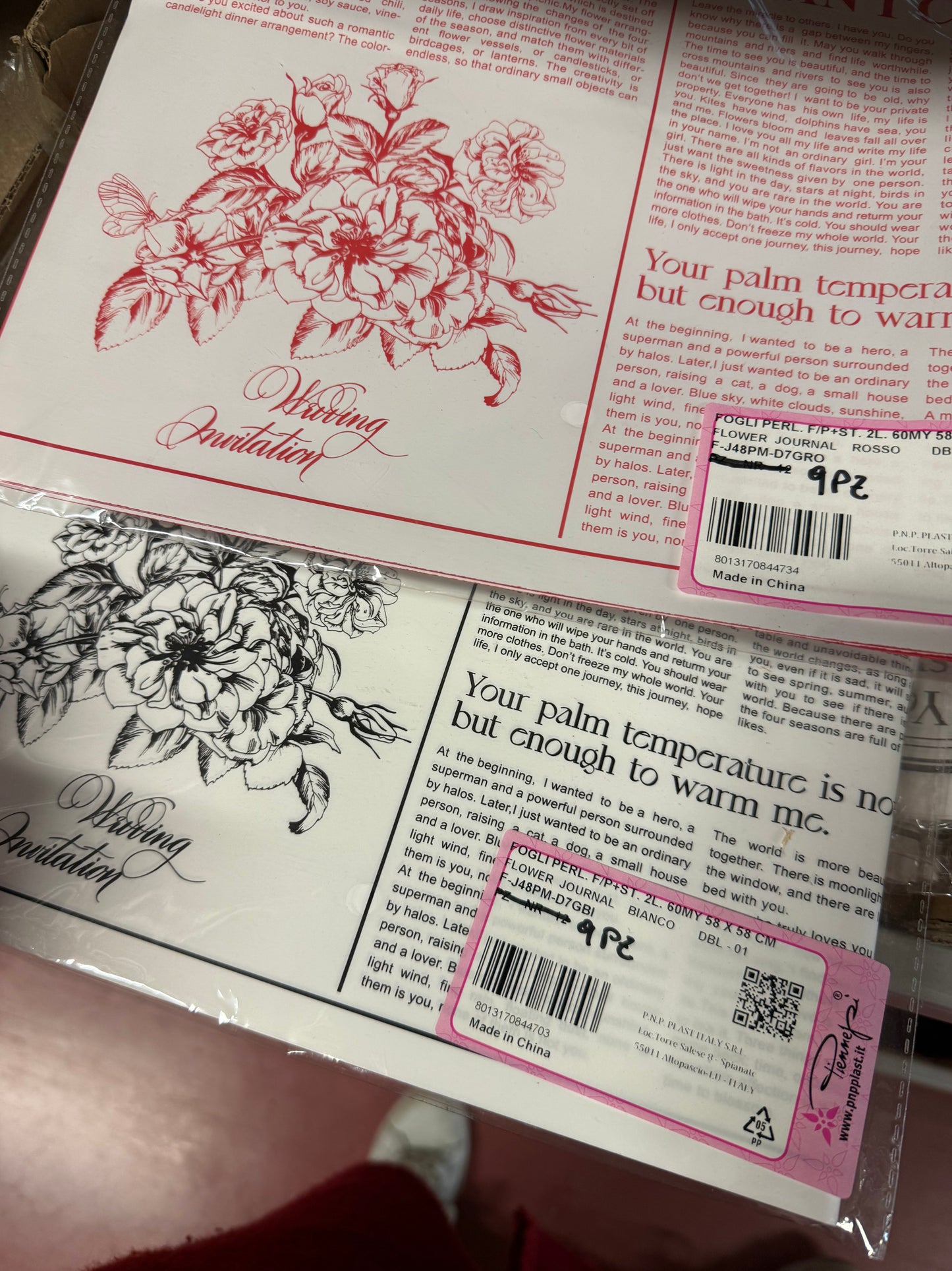 Scarta bouquet fogli